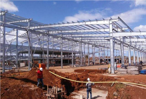 Entrepôt portail galvanisé de structure métallique avec la taille personnalisable