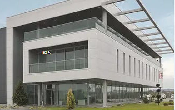 Immeubles de bureaux commerciaux préfabriqués vigoureux en métal protégeant du vent