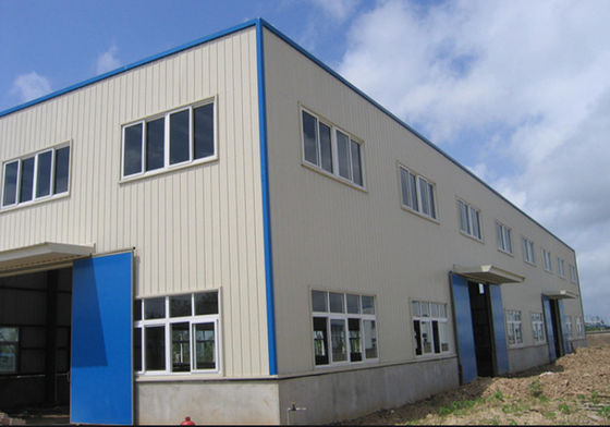 Bâtiments d'atelier de construction en acier léger - préfabriqués avec poutre H, C/Z Purlin