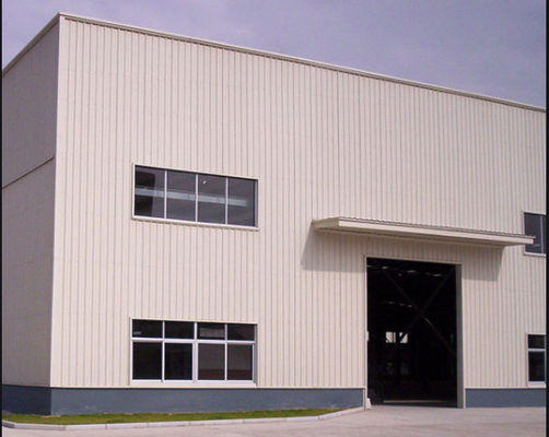 Bâtiments d'atelier de construction en acier léger - préfabriqués avec poutre H, C/Z Purlin