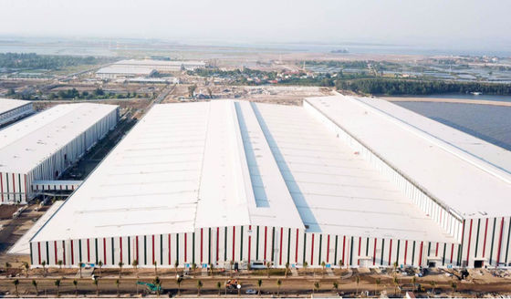 Faible poids Structure en acier moderne usine de traitement de l'eau utilisée pour l'atelier