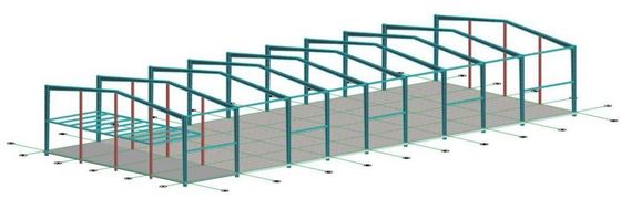 Entrepôt adapté aux besoins du client en aluminium/de PVC Windows structure métallique avec le Purlin de section de C/Z