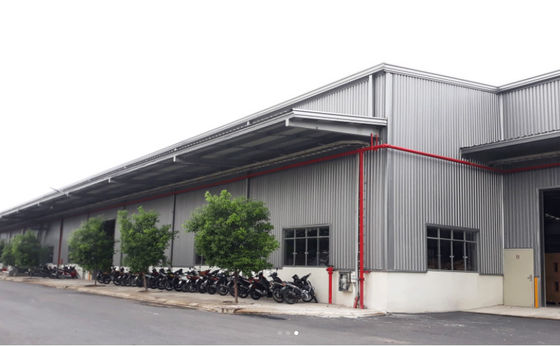 Usine préfabriquée de cadre en acier avec la poutre d'acier soudée de section de H
