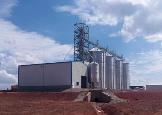 Construction en acier préfabriquée d'entrepôt de plate-forme de structure métallique de Q355B Q235B