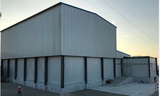 Installation de transformation légère préfabriquée de structure métallique d'usine de cadre en acier