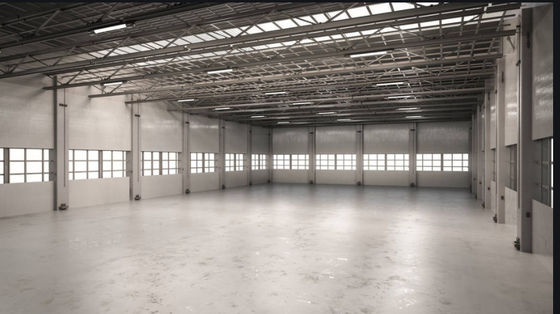 Cadre portail en acier léger préfabriqué commercial Q355B d'immeuble de bureaux
