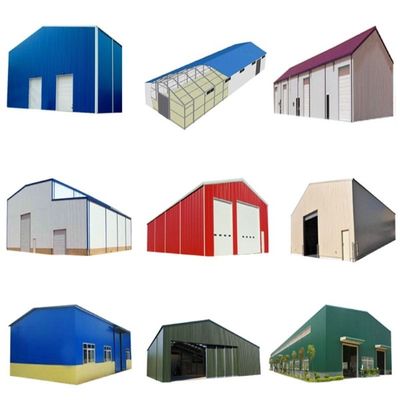 Entrepôt préfabriqué de structure en acier, entrepôt de stockage en métal, de qualité GB Q235/Q355B