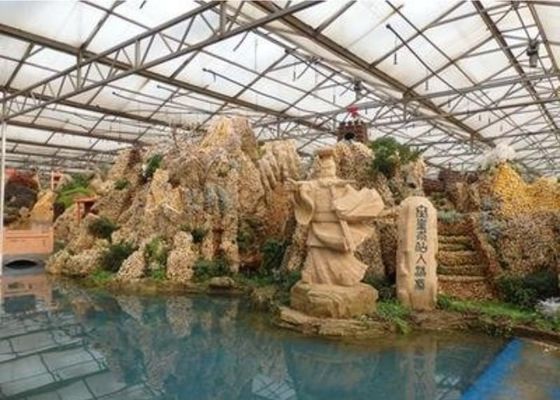 La coutume guidée galvanisée de restaurant de serre chaude de tuyau a formé 4600㎡