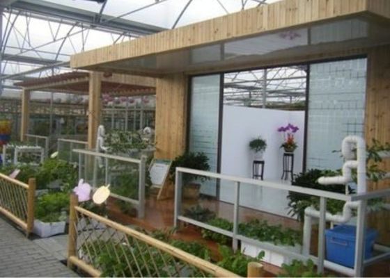 Restaurant en verre touristique en acier léger de serre chaude de Venlo formé par coutume