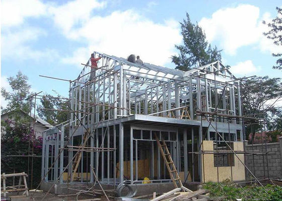 La Chambre légère préfabriquée de structure métallique a galvanisé la villa en acier légère