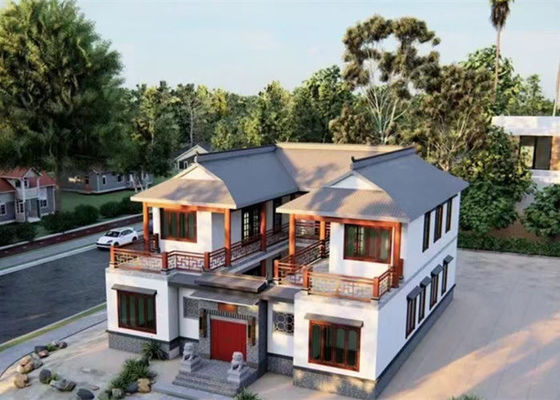 La Chambre légère préfabriquée de structure métallique a galvanisé la villa en acier légère
