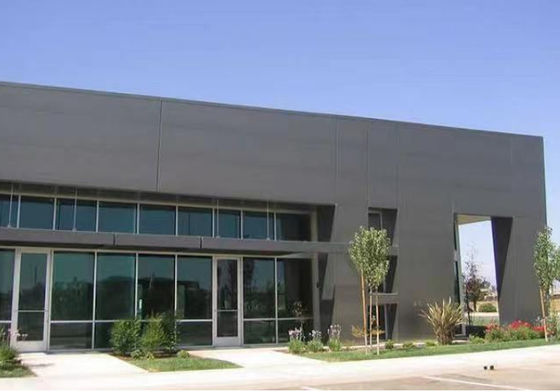 Construction de bureaux en acier commercial préfabriqué ignifuge avec section H soudée