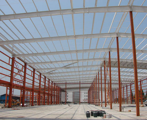 L'immersion chaude de fabrication de bâtiment d'entrepôt de structure métallique de grille a galvanisé