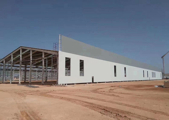 Bâtiments préfabriqués de traitement d'atelier de structure métallique d'industrie