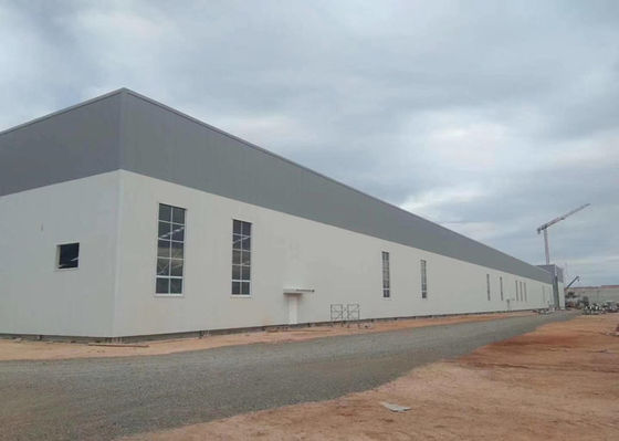 Bâtiments préfabriqués de traitement d'atelier de structure métallique d'industrie