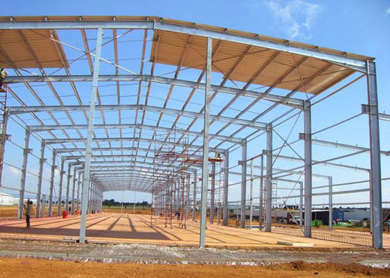 Bâtiments à ossature en acier préfabriqués par entrepôt Q235/Q355 de structure métallique