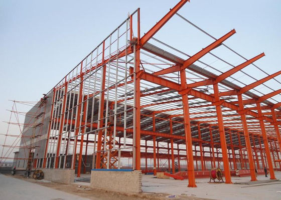 Construction préfabriquée en métal de bâtiment d'usine d'atelier de structure métallique
