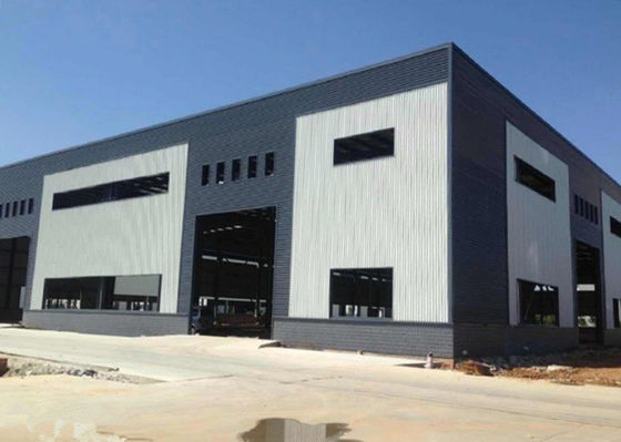 Bâtiment à pans de bois en acier industriel de construction d'entrepôt préfabriqué de structure