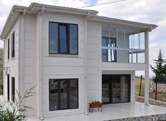 Villa préfabriquée en acier de Chambre commerciale de cadre léger