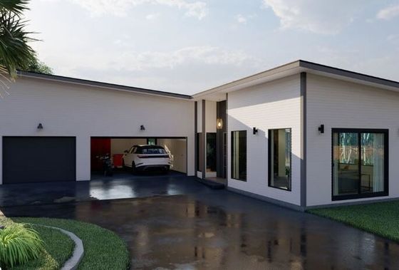 Villa préfabriquée en acier de Chambre commerciale de cadre léger