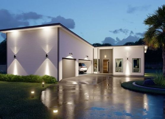 Villa préfabriquée en acier de Chambre commerciale de cadre léger
