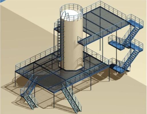 Plateforme de structure en acier très durable Plateforme d'équipement en acier flexible