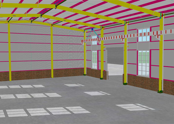 Atelier industriel durable ISO9001 de recourbement de construction de structure métallique