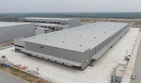 Construction de bâtiments en métal et de structures en acier pour l'usine industrielle