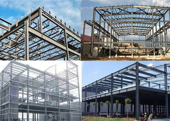 Construction d'un atelier de structure d'acier industriel à courbure standard