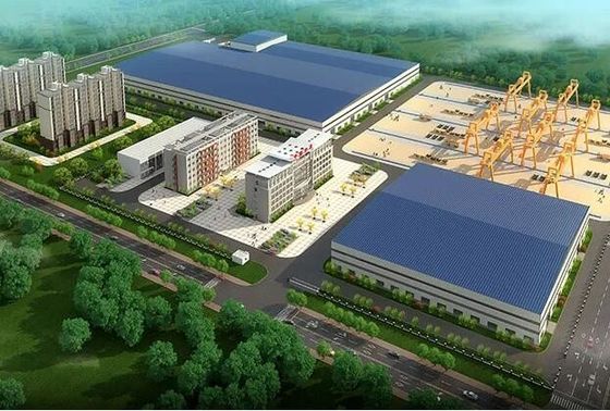 Entrepôt de stockage de structure en acier en section H soudée avec une bonne capacité de charge