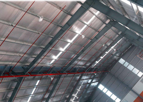 Bâtiments préfabriqués de traitement d'atelier de structure métallique d'industrie