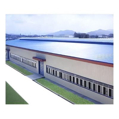 Construction préfabriquée d'atelier de structure métallique de poutre en double T de soudure de grande envergure