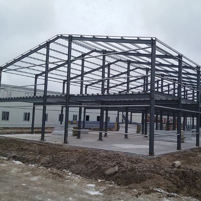 Construction métallique préfabriquée Structure d'acier Atelier Structure de cadre de portail