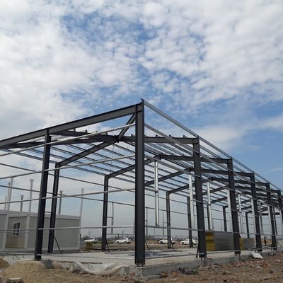 Construction métallique préfabriquée Structure d'acier Atelier Structure de cadre de portail