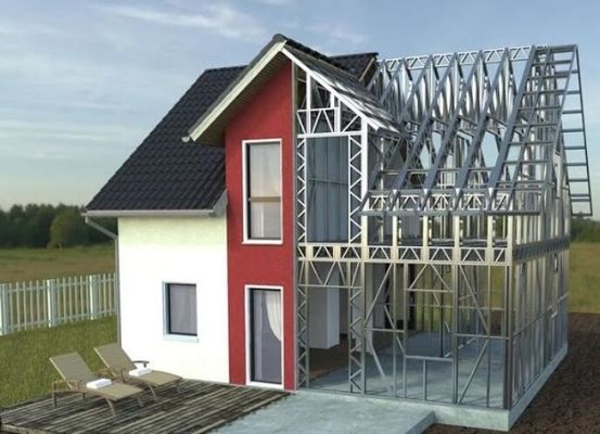 Structure en acier bâtiment résidentiel maison préfabriquée conception sur mesure