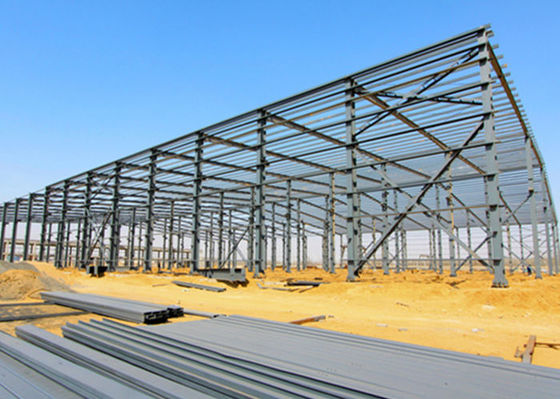 Structure en acier préfabriquée industrielle Entrepôt cadre Construction bâtiment garage