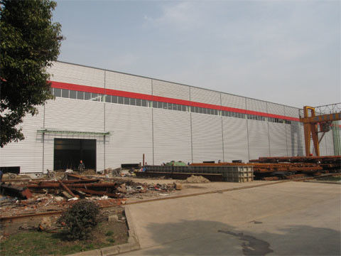 Structure préfabriquée en acier industriel