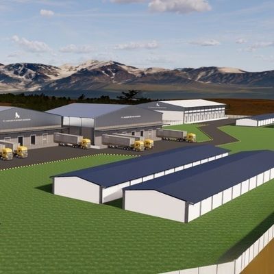 Conception personnalisée, préfabriqué en acier, cadre métallique, entrepôt léger