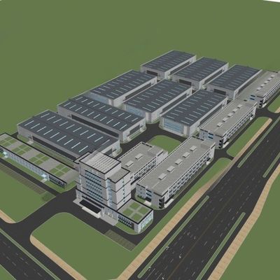 Entrepôt de bâtiment en acier personnalisé avec processus de perforation et stockage efficace