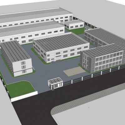 Atelier de construction en acier galvanisé avec isolation facultative pour l'application de hangar
