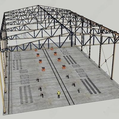 Atelier de construction métallique de fenêtres en acier plastique pour les besoins industriels