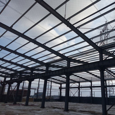 Bâtiment industriel ignifuge fabriqué d'atelier de structure métallique de cadre