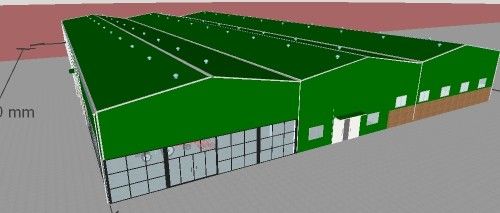 Structure en acier léger entrepôt personnalisé pour application agricole