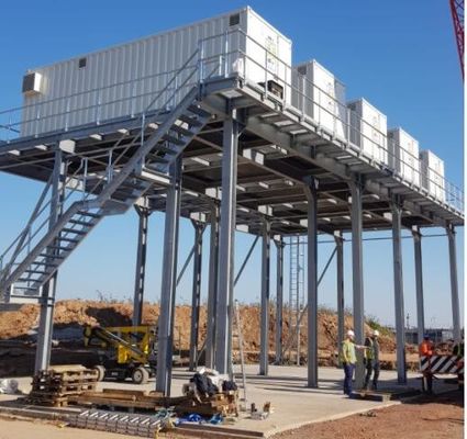 Plateforme de structure en acier fabriquée à haute capacité de charge pour l'industrie