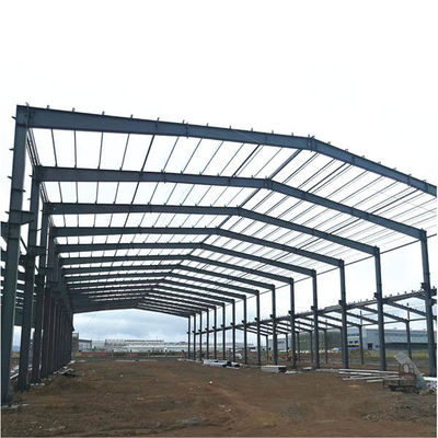 Portal cadre en acier Structure industrielle en acier Atelier de construction de courbure ISO9001
