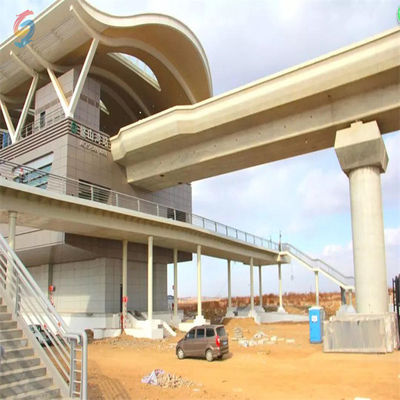 Construction en acier avec en acier laminé à chaud/soudé en section H pour la station de métro
