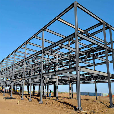 Structure en acier en section H soudée Atelier de construction Peinture Q355 Q235