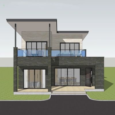 Villa de structure en acier léger à haute isolation thermique pour une conception sûre et solide