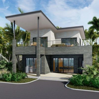 Villa de structure en acier léger à haute isolation thermique pour une conception sûre et solide