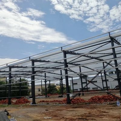 Atelier de construction préfabriquée en acier à grande portée pour l'industrie / usine
